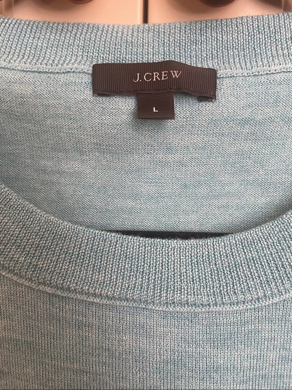 J. Crew Teal Crewneck Merino Wool Sweater - Picture 2 of 10